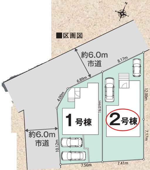 八王子市西寺方町02期の区画図