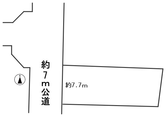 ６７３７８　岐阜市薮田西１丁目土地の区画図
