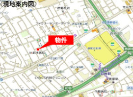 Marine Cove 初台の地図