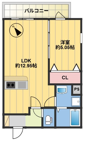【間取り】 | ロイヤル大橋駅前