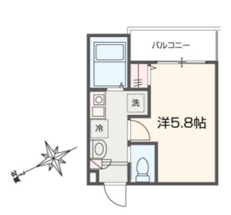MELLAS鳩ヶ谷Ⅱの間取り