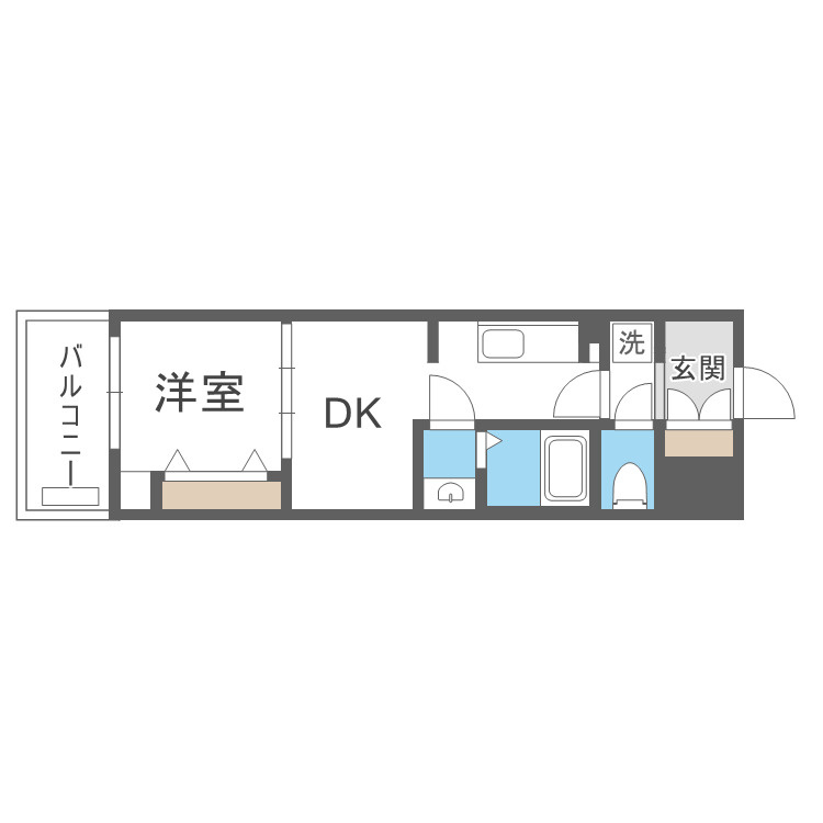 Alivis九条の間取り
