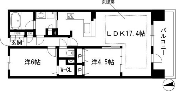 【間取り】 | プレサンスロジェ上前津駅前Ⅱ