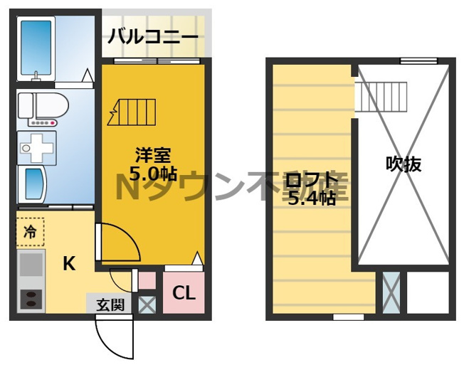 【間取り】 | リーブラ庄内通 | 間取りです。