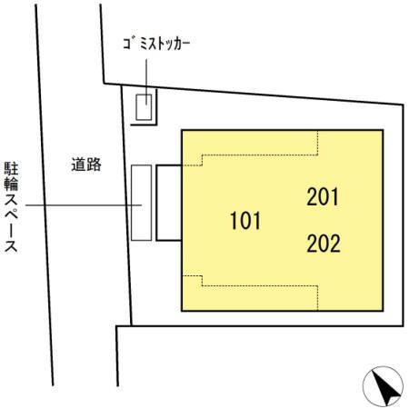 アミティエ本町の区画図