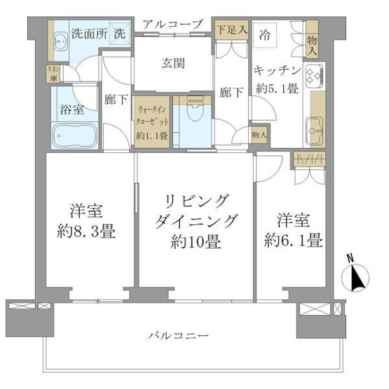 【間取り】 | グラングリーン大阪ＴＨＥ　ＮＯＲＴＨ　ＲＥＳＩＤＥＮＣＥ