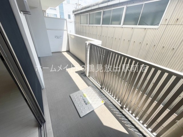 大阪市城東区東中浜４丁目の賃貸マンションのバルコニー
