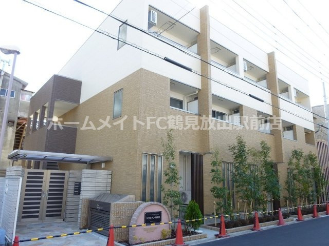 大阪市城東区東中浜５丁目のアパートの外観