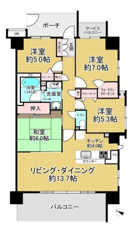 シュロスガーデン志木の間取り