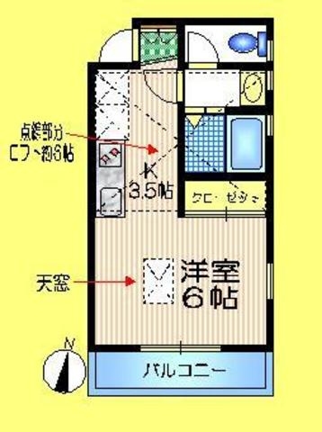 ＣｏＣｏ　Ｅｉｆｕｋｕの間取り|人気のロフト付き　角部屋　2面採光