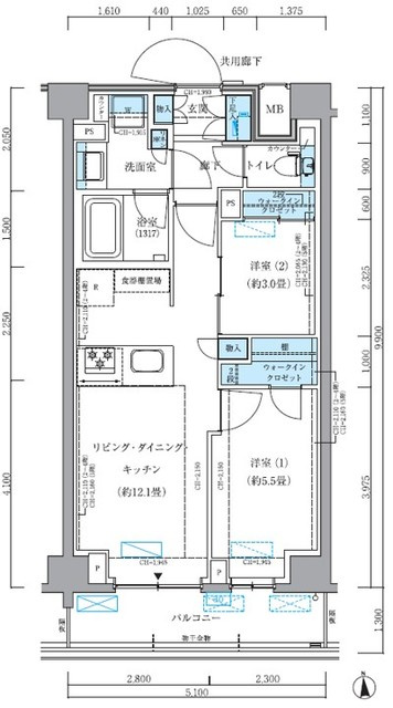 パークアクシス品川シーサイドの間取り