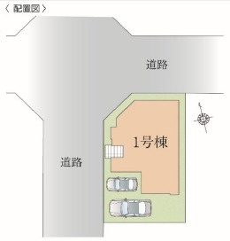 越谷市大字大道 新築分譲住宅 の区画図
