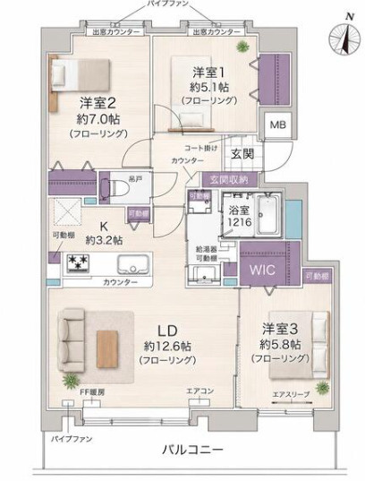 ロピア新さっぽろの間取り