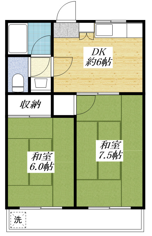 ハイブリッヂマンションの間取り