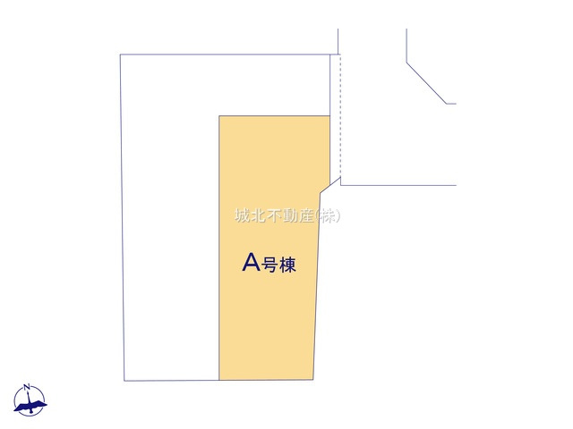 杉並区南荻窪3丁目 全2棟A号棟の区画図|土地面積/67.67㎡建物面積113.10㎡の3LDKの新築戸建。
東側4.00ｍ私道に面する戸建て