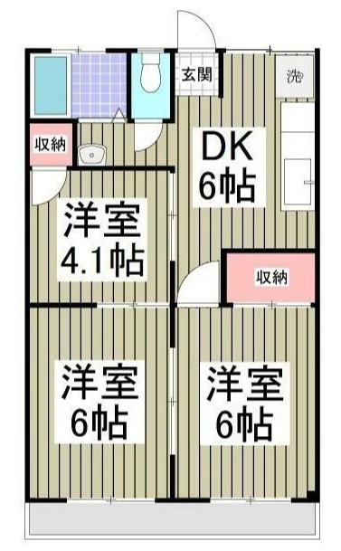 井上ハイツ　相模原の間取り