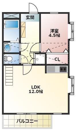【間取り】 | ハイツkirin　A棟