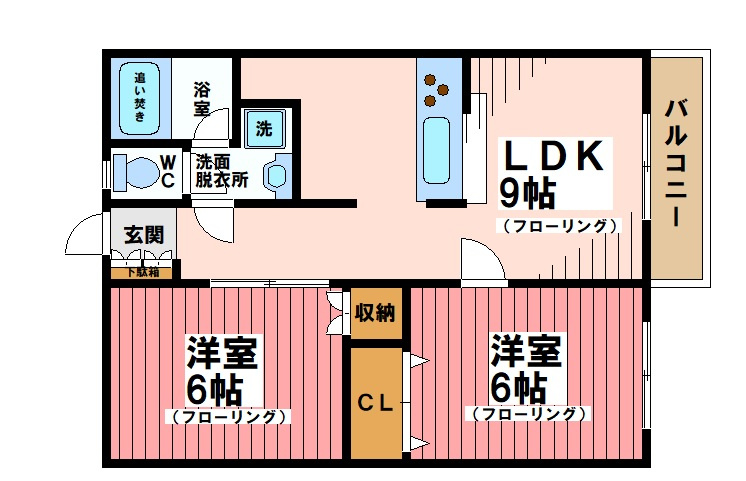 第2コーポ石井の間取り
