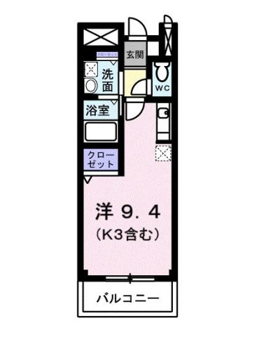 フラワー四季Ⅱの間取り