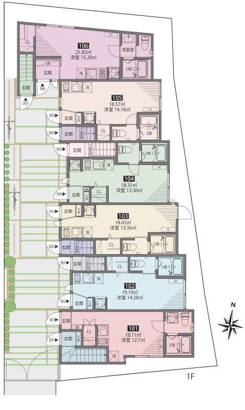 リーフテラス仙川の間取り|間取り図