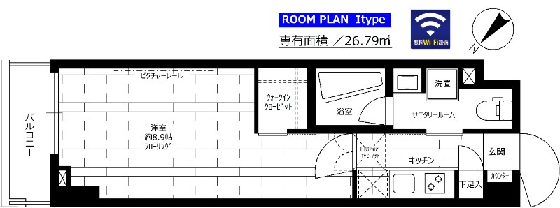 ステージグランデ千歳烏山アジールコートの間取り