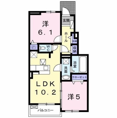 カルムⅡの間取り