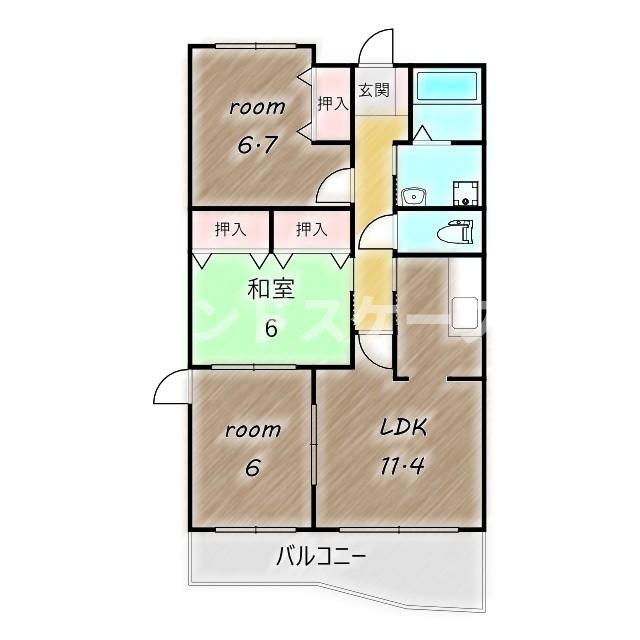 ピュアー双葉の間取り|高崎、前橋のお部屋探しはエンドスケープまで！お客様の理想お聞かせ下さい♪