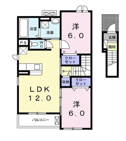 フリーデ　Ａの間取り