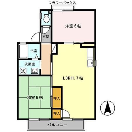 【間取り】 | セジュール深井　Ⅰ