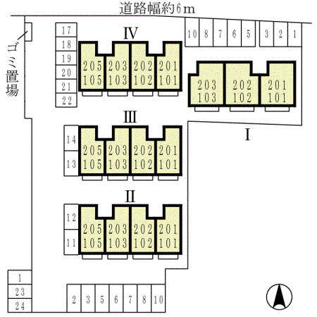 【区画図】 | セジュール深井　Ⅰ