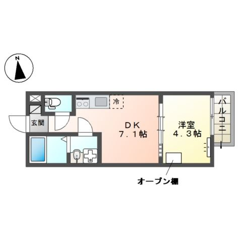 仮）八王子市北野町マンション新築工事の間取り