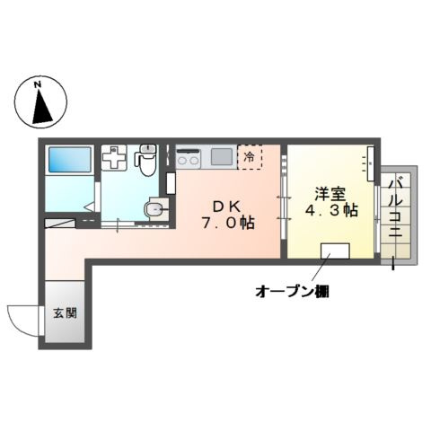 仮）八王子市北野町マンション新築工事の間取り