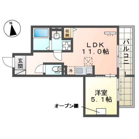 仮）八王子市北野町マンション新築工事の間取り