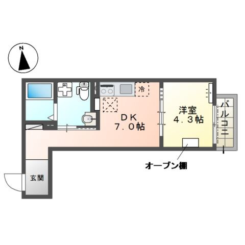 仮）八王子市北野町マンション新築工事の間取り