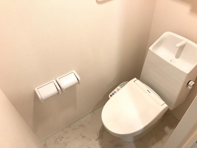 仮）宇津木町アパート新築工事のトイレ|シャワー付トイレ（イメージ）
