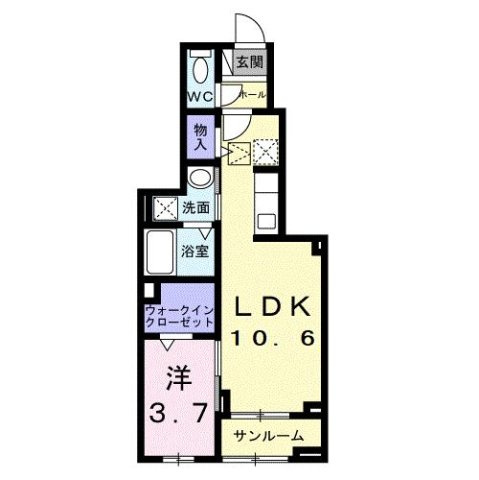 カーサルーチェの間取り