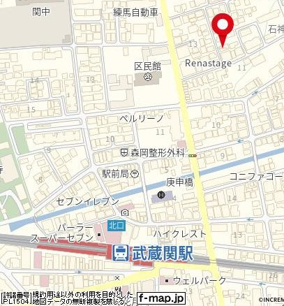 Ｋハウスの地図