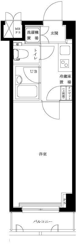 ルーブル学芸大学六番館の間取り|間取りです。