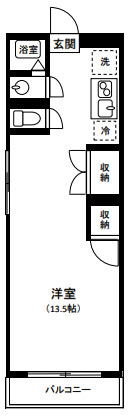 スカイコーポBの間取り