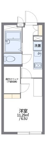 レオパレスシルバ　コートの間取り|代表的な間取のため実際の間取とは異なる場合があります