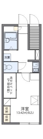 レオパレスＨＳＩ　ＲＩＶＥＲⅡの間取り