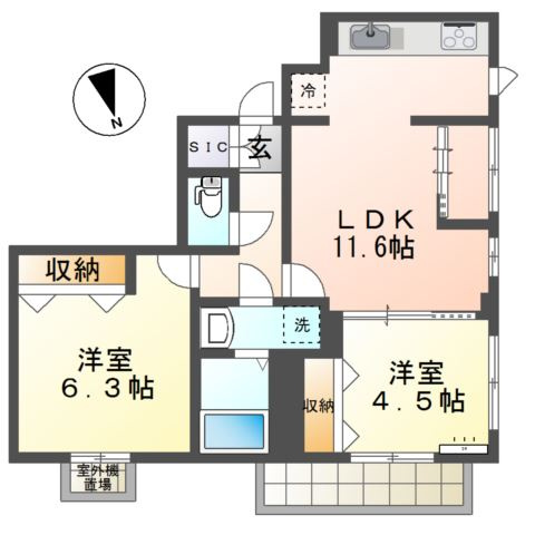 オークフォレスト　聖蹟桜ヶ丘の間取り