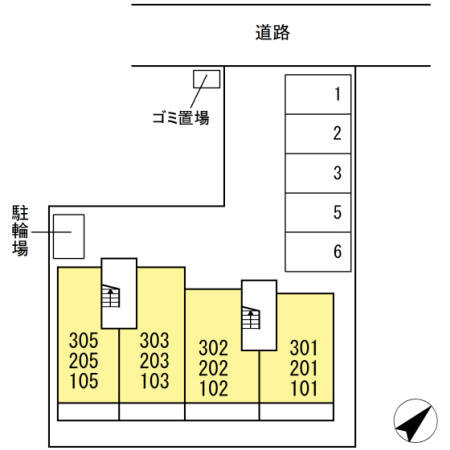 クレストテラスの地図