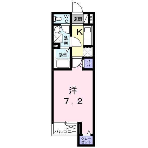 プラシード　カメリアの間取り
