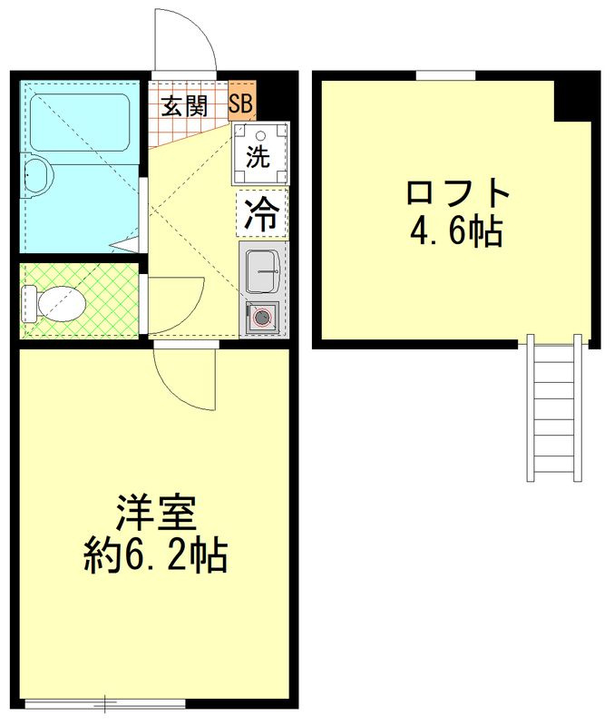 ルシェリア新丸子の間取り|間取りです。