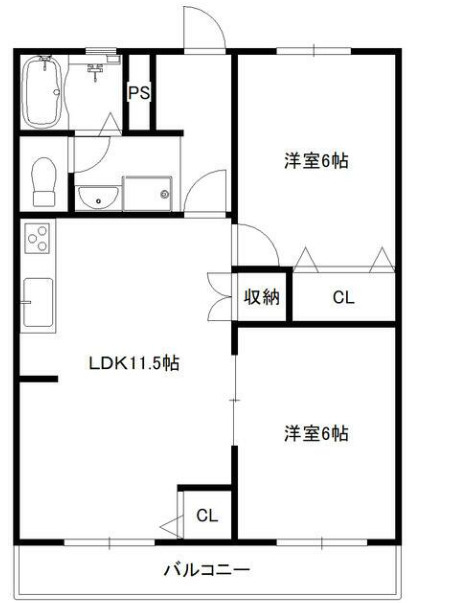 スカイハイツの間取り