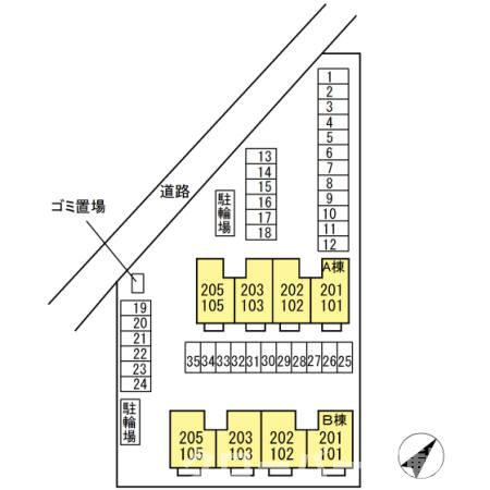 アトレ木徳 Ａ棟の区画図