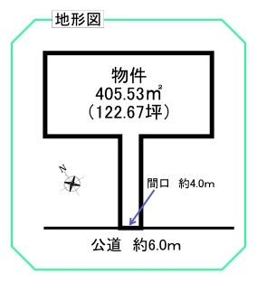 豊川市金屋元町二丁目の土地図