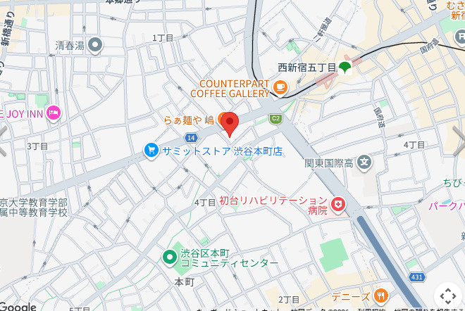 PASEO西新宿五丁目Ⅰの地図