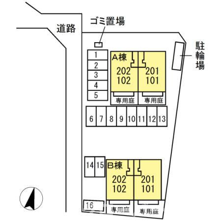 スマートフォー B館の区画図